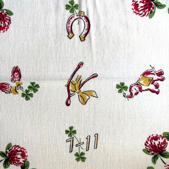 Startex cotton wonder-dri kitchen towel cloth shamrocks good luck lucky charms - Picture 3 of 9